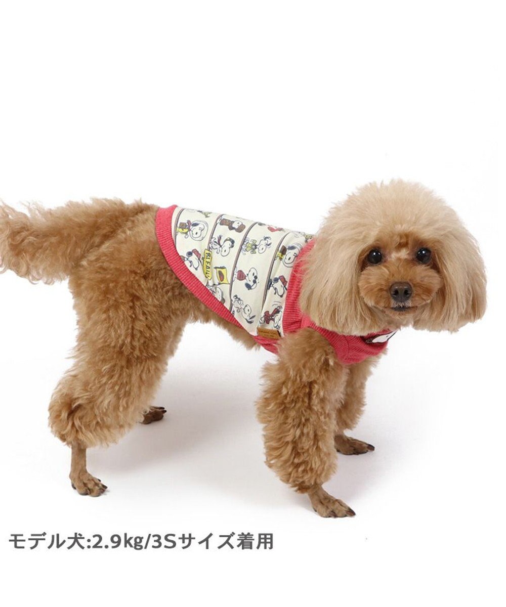 PET PARADISE スヌーピー パッチ付き タンクトップ 《レッド》【小型犬】 