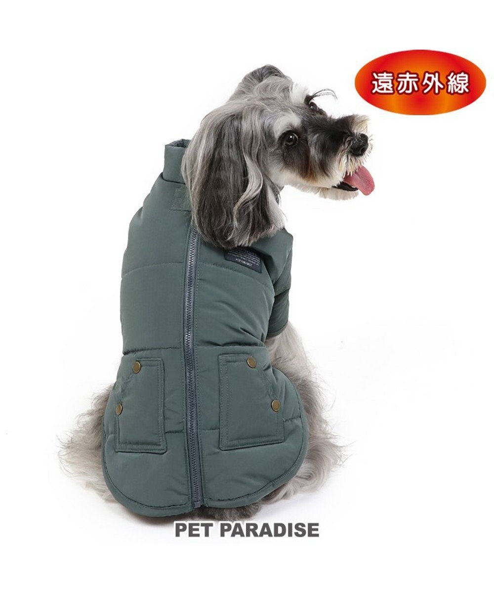 PET PARADISE ペットパラダイス 遠赤外線 綿入りコート 《青灰 》　小型犬 