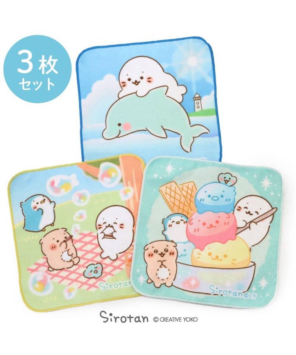 Mother garden しろたん ミニタオル 3枚セット 