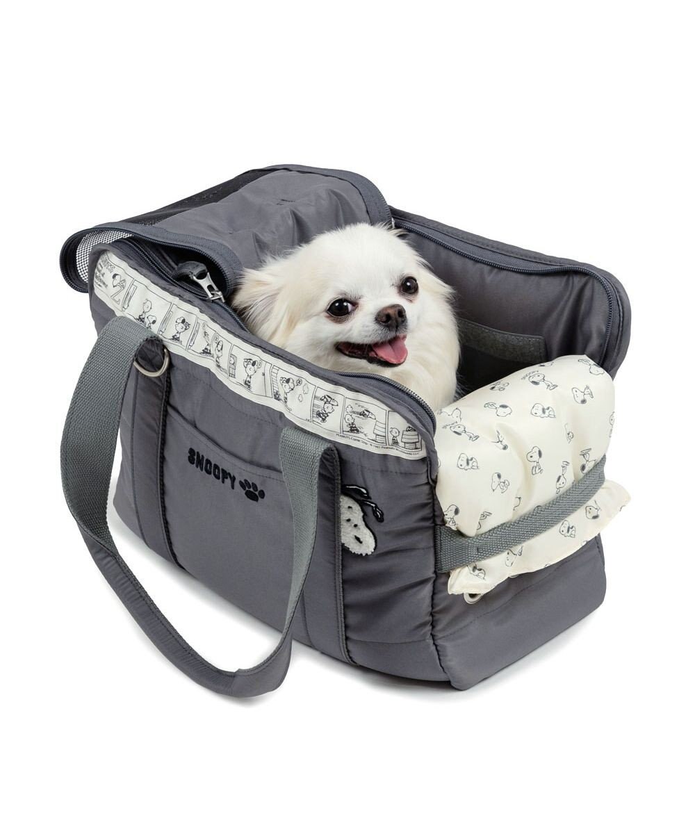 PET PARADISE スヌーピー モノトーン キャリーバッグ S  超小型犬 約1.5～4kg 