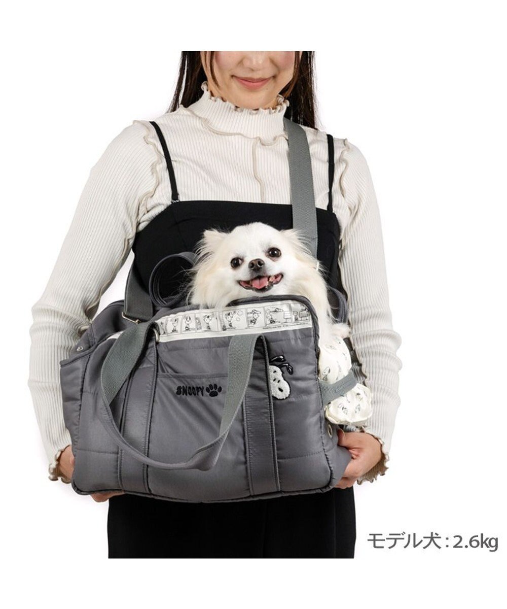 PET PARADISE スヌーピー モノトーン キャリーバッグ S  超小型犬 約1.5～4kg 