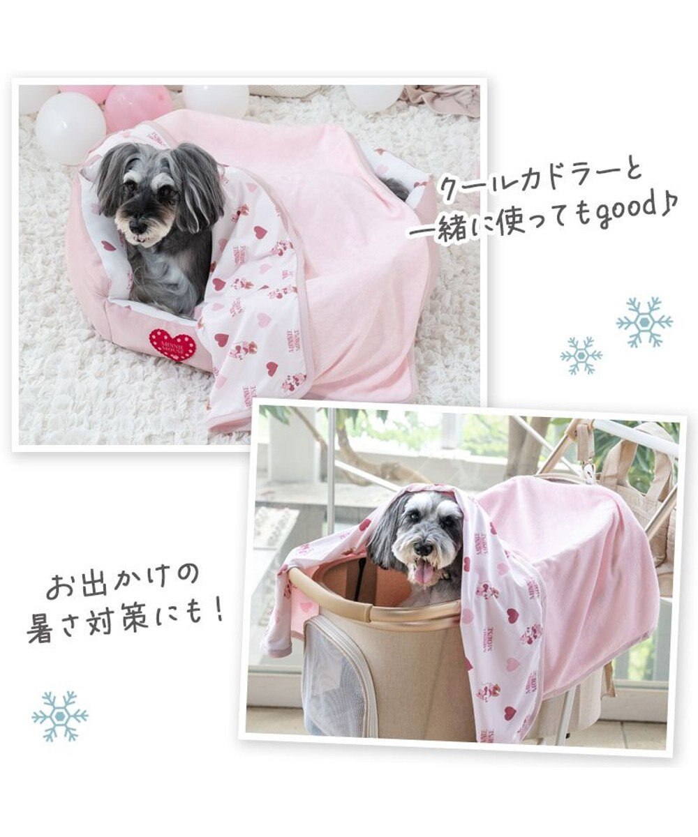 PET PARADISE ディズニー ミニーマウス クール ブランケット 《ハート柄》 
