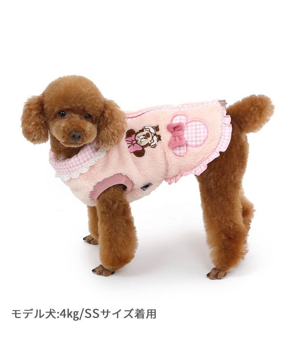 PET PARADISE ディズニー ミニーマウス チェック ジップベスト 小型犬 