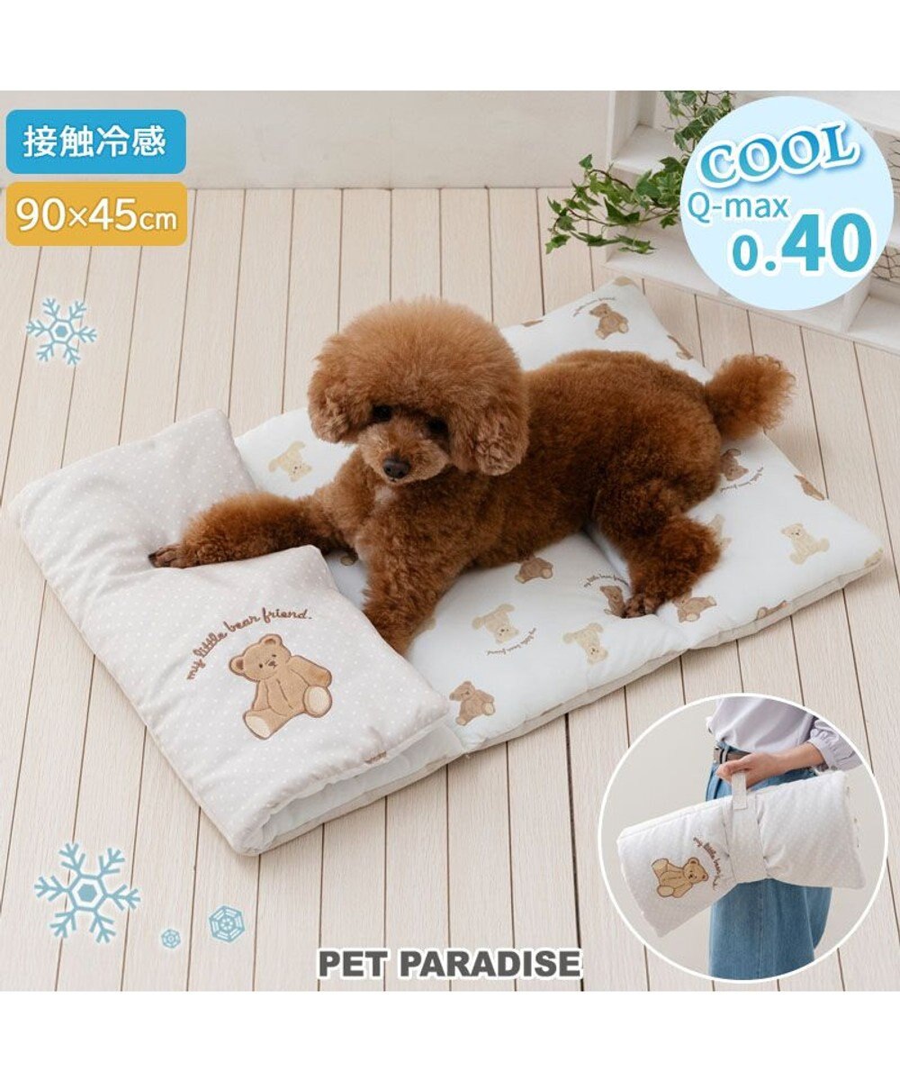 PET PARADISE ペットパラダイス  クールロールマット 《くまちゃん》 