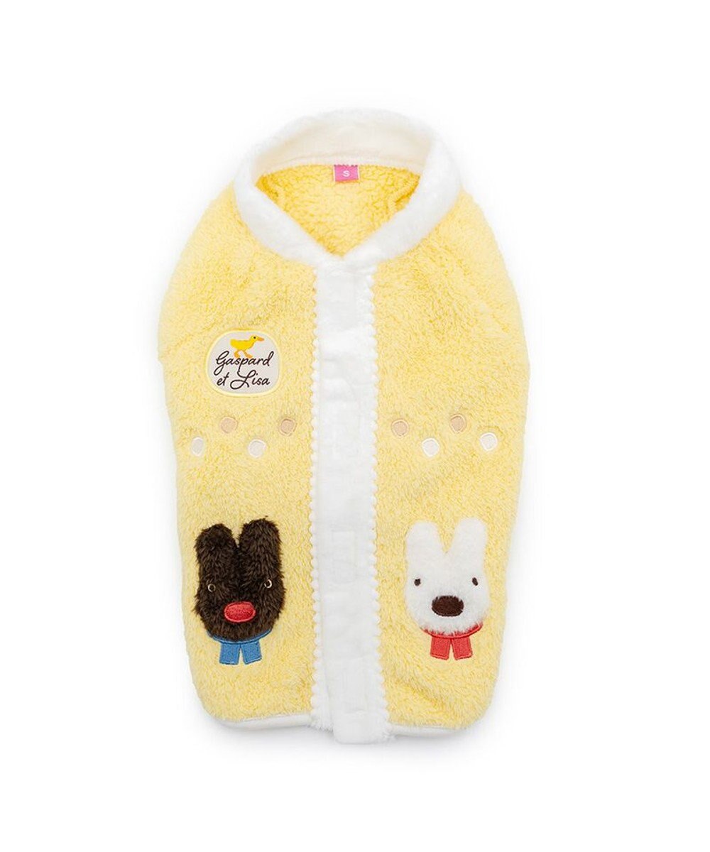 PET PARADISE リサとガスパール 背中開きボアベスト 《アヒル柄》 小型犬 