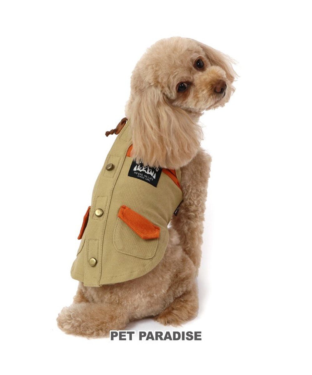 PET PARADISE ペットパラダイス 背中開きベスト 《オレンジ》 小型犬 