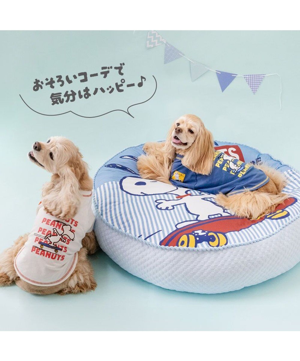 PET PARADISE スヌーピー スケボー Tシャツ 《ネイビー》 中型犬 大型犬 