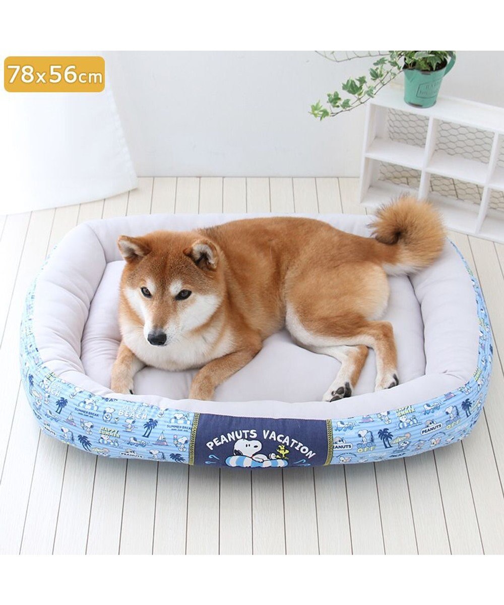 PET PARADISE スヌーピー クールカドラー 角型《バケーション柄》 中型犬 