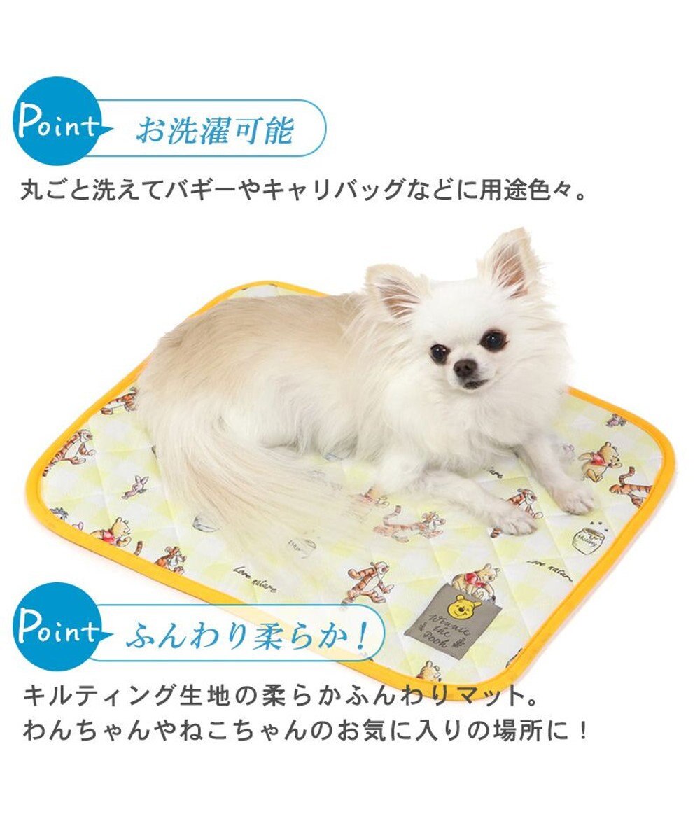 PET PARADISE ディズニー くまのプーさん チェック柄 クールブランケット (90×60cm) 