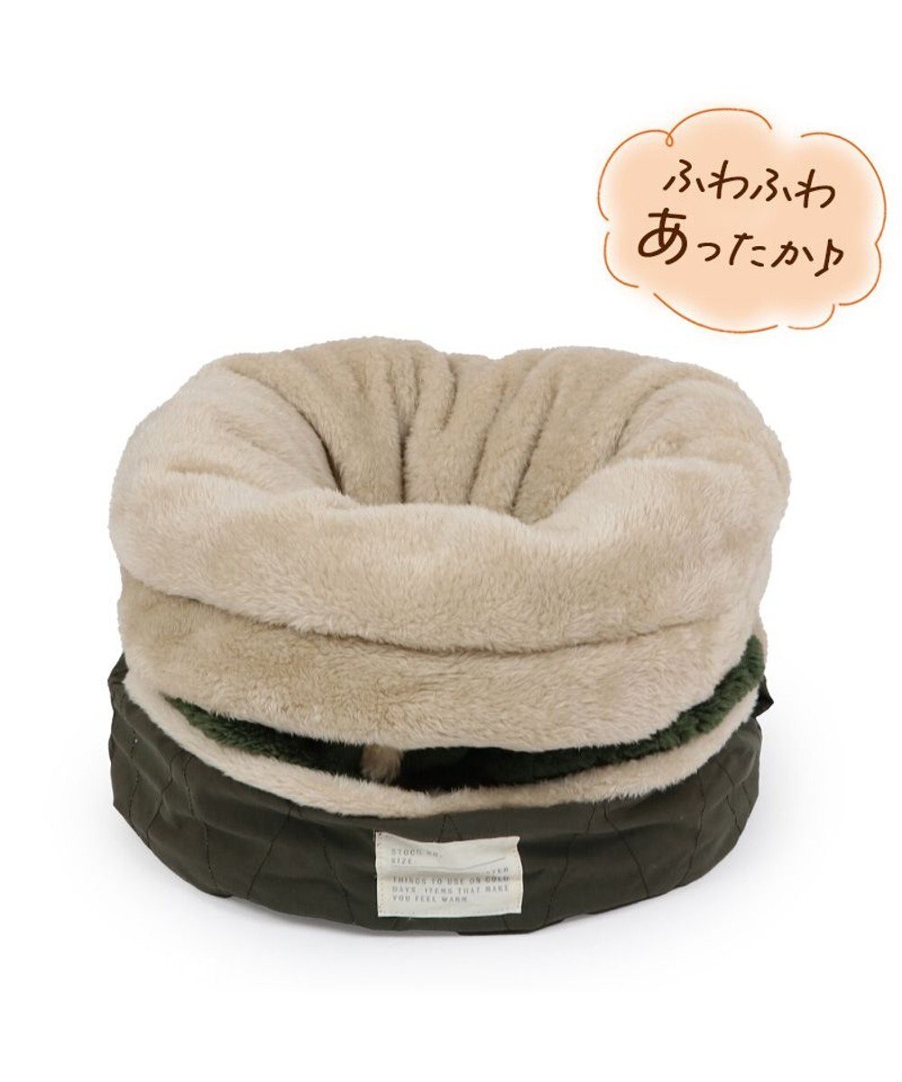 PET PARADISE ペットパラダイス 遠赤外線 寝袋  筒型《オニオン柄》 S 