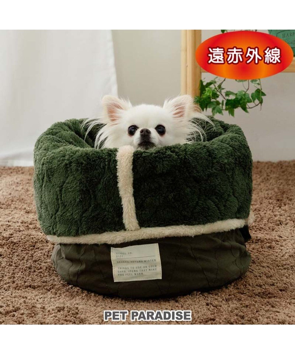 PET PARADISE ペットパラダイス 遠赤外線 寝袋  筒型《オニオン柄》 S 