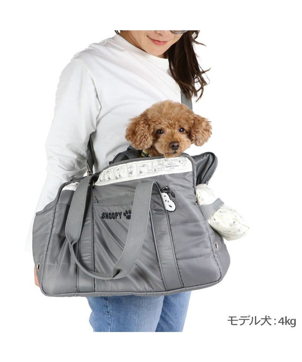 PET PARADISE スヌーピー モノトーン キャリー  M 小型犬 約4～8kg 