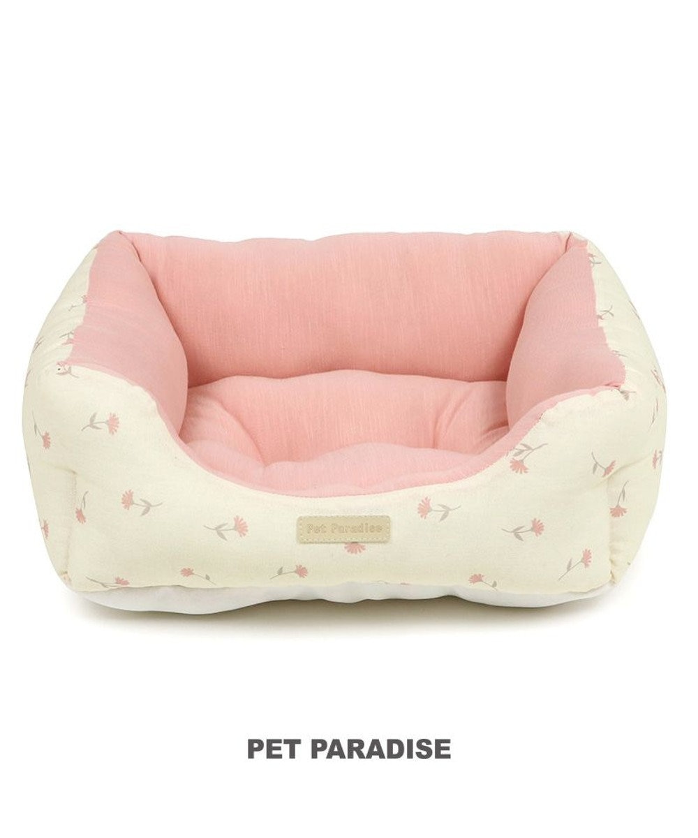 PET PARADISE ペットパラダイス 小花柄カドラー《ピンク》 M  小型犬 