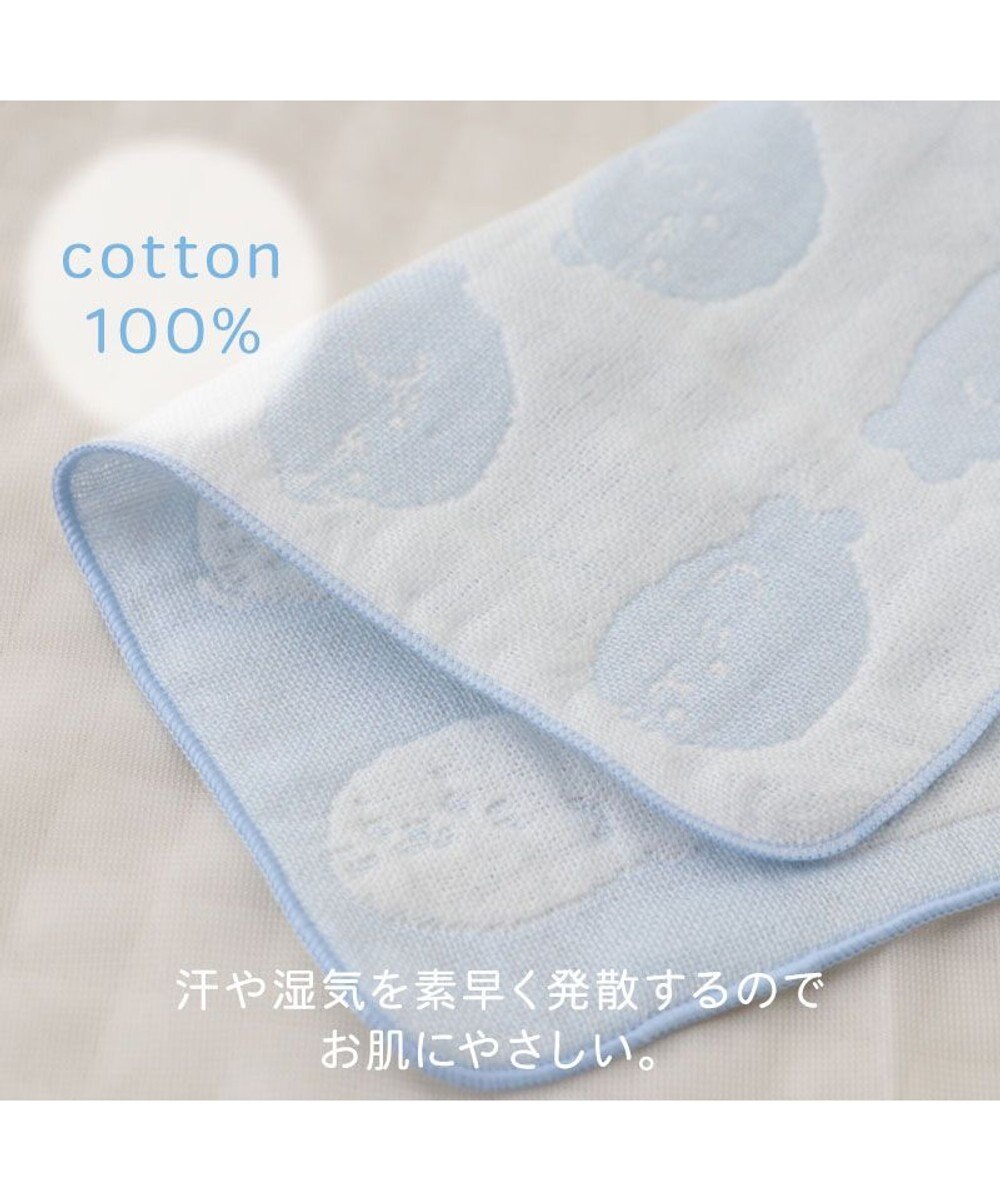Mother garden しろたん いっぱい柄 6重ガーゼ ミニタオル 
