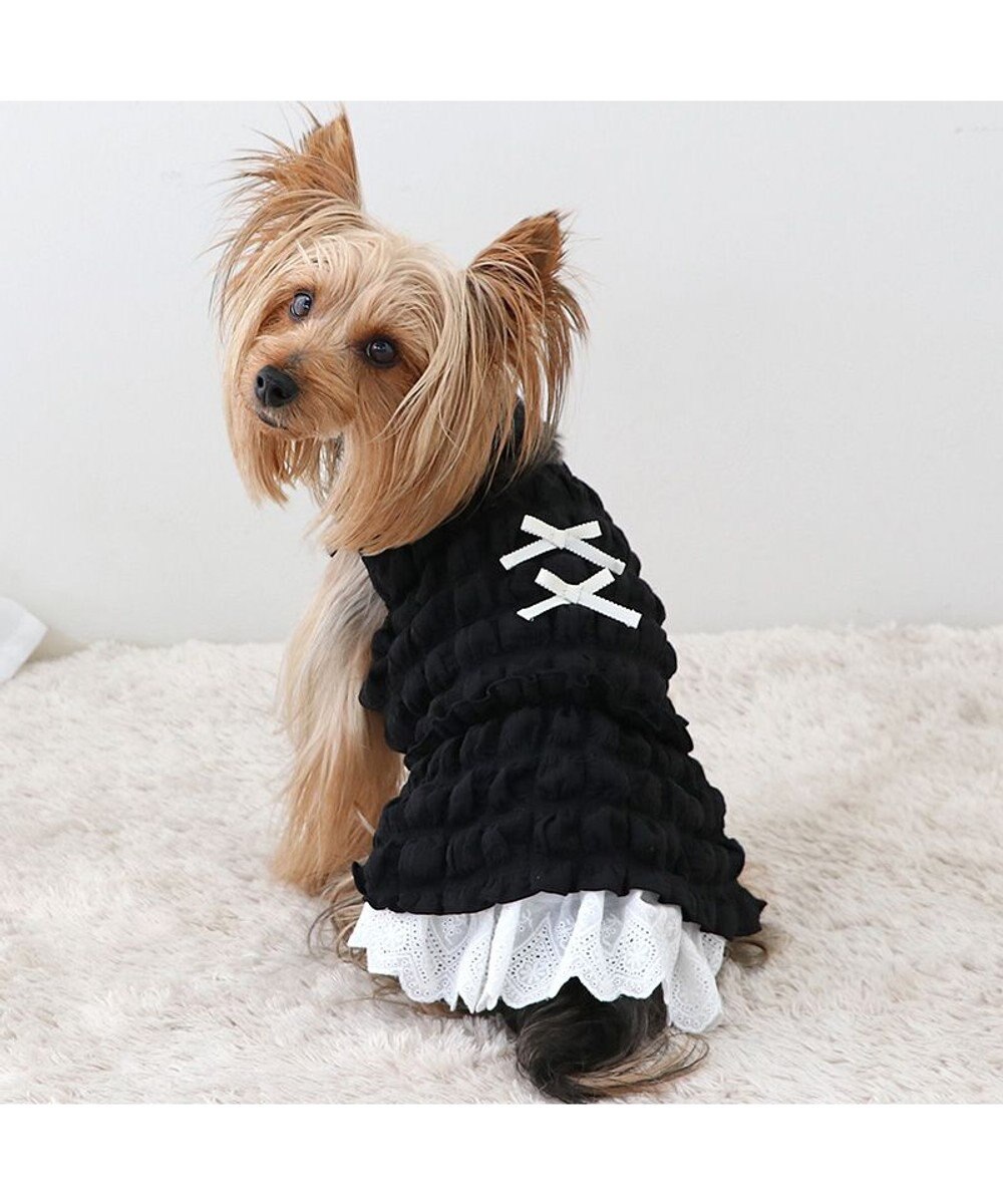 PET PARADISE ペットパラダイス ぽこぽこ ワンピース 《ブラック》 小型犬 