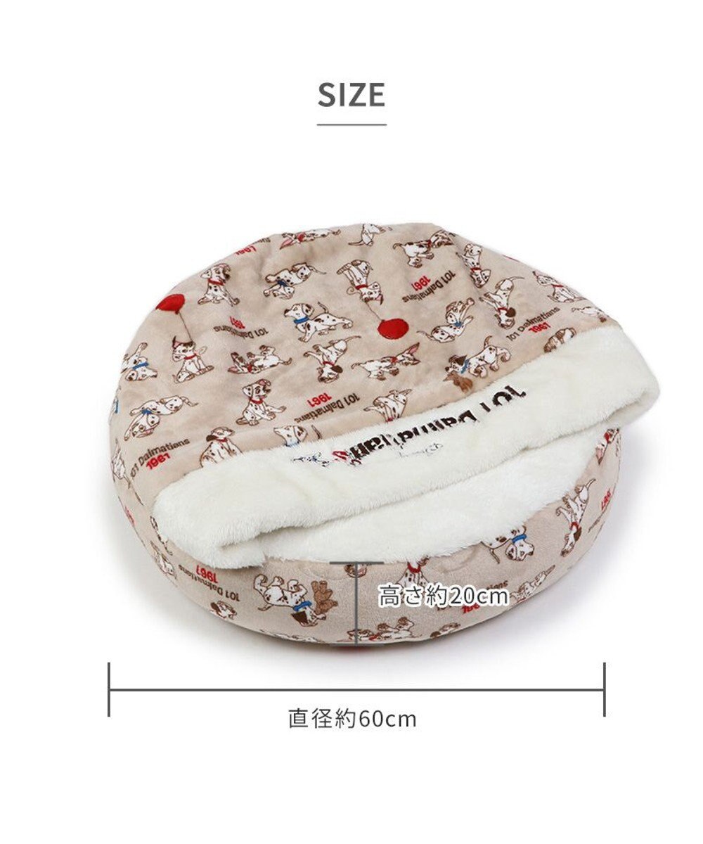 PET PARADISE ディズニー 101匹わんちゃん 丸型寝袋 遠赤外線 《風船柄》 60cm 