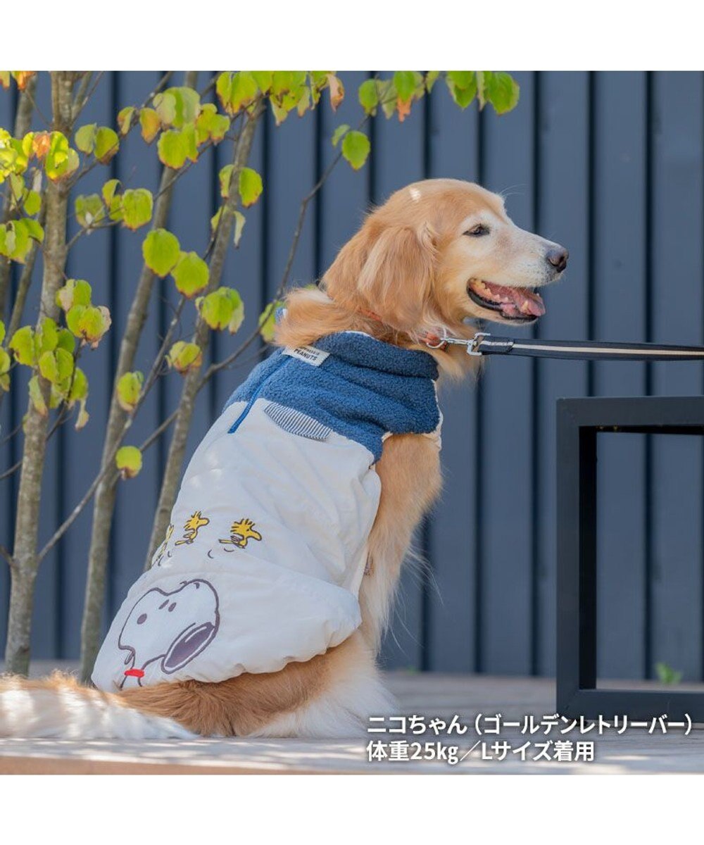 PET PARADISE スヌーピー 遠赤外線 エアベスト 《ホワイト》 中型犬 大型犬 