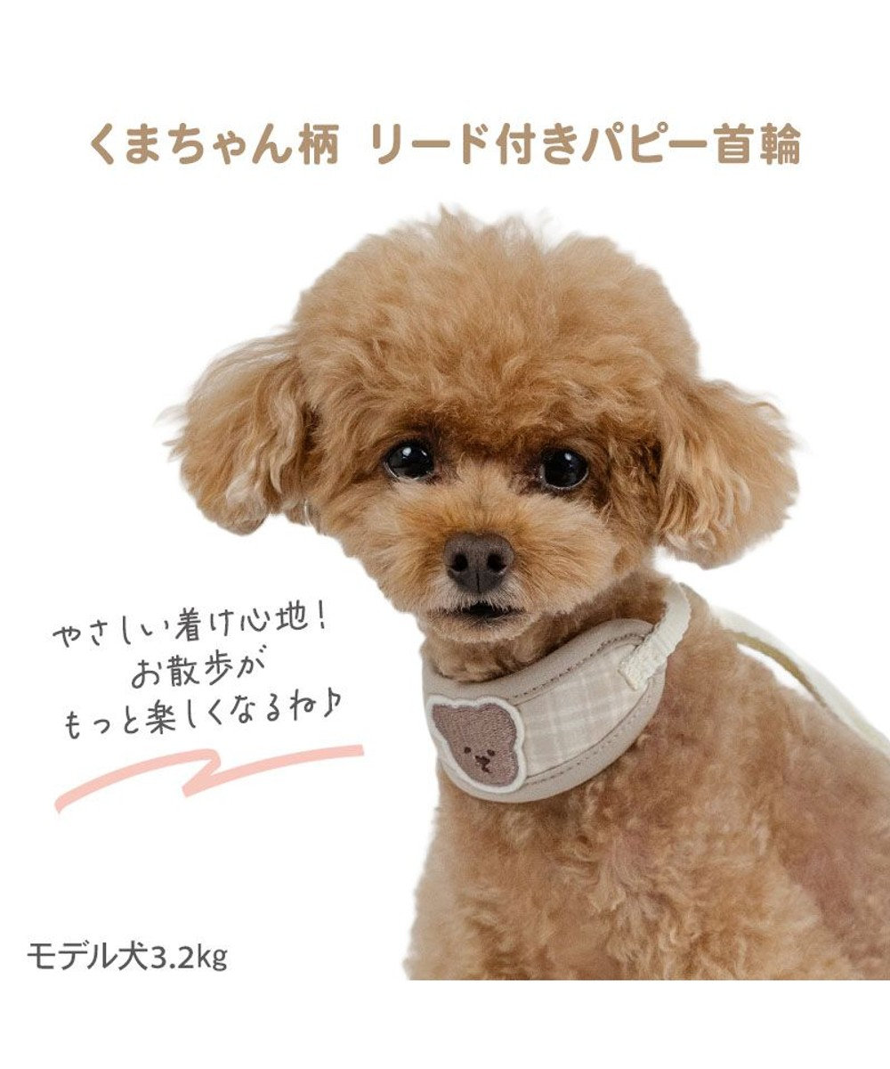 PET PARADISE ペットパラダイス リード付き首輪 《くまちゃん》 小型犬 