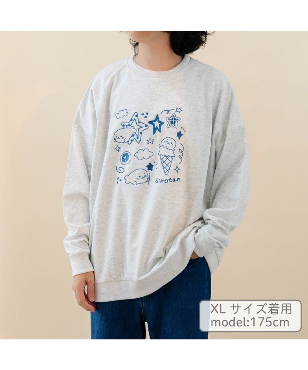 Mother garden しろたん トレーナー 《ゆるらくがき刺繍》 ユニセックス 