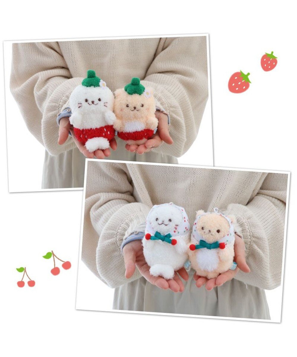 Mother garden しろたん マスコットキーホルダー 《ジューシーいちご》 
