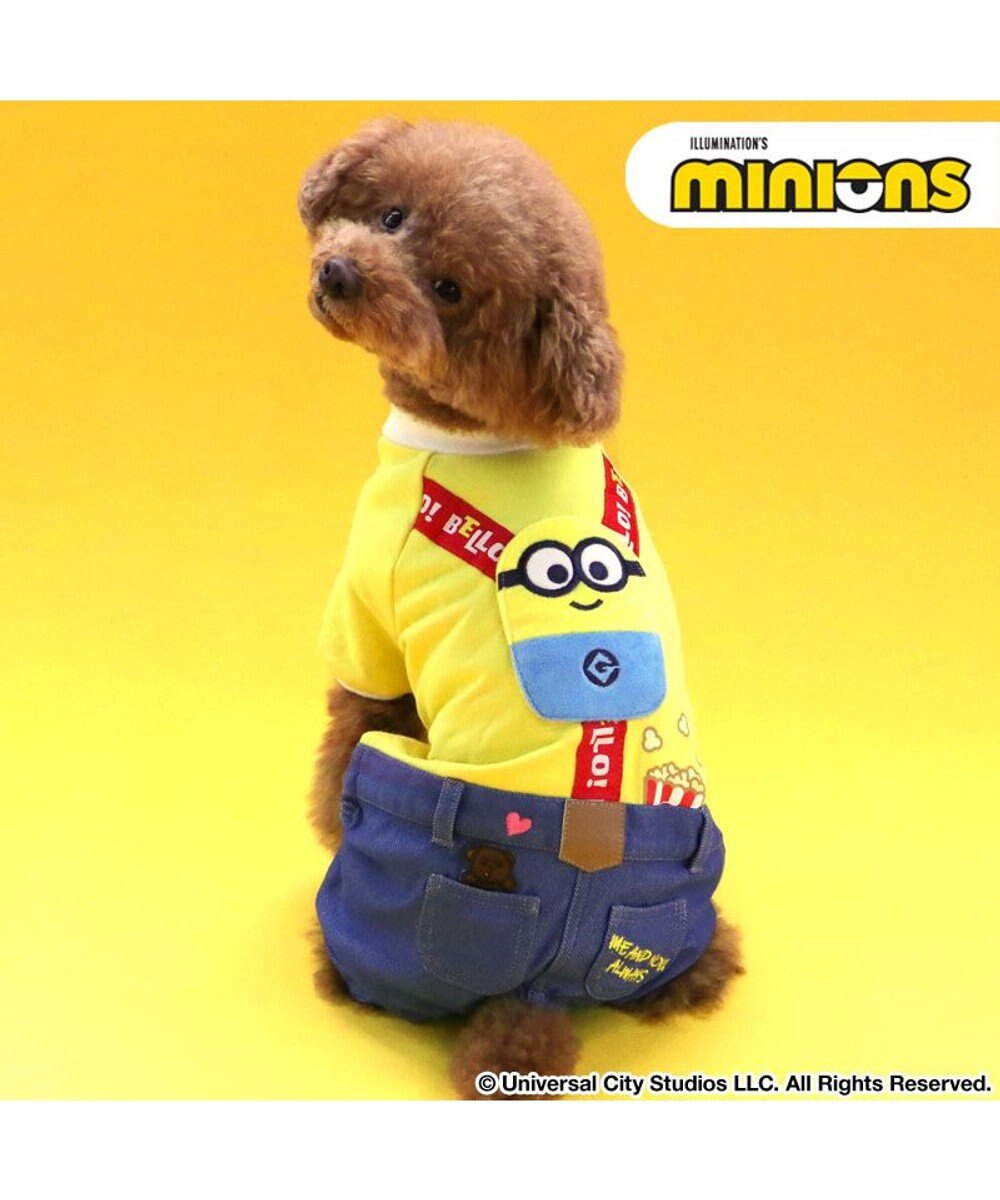 PET PARADISE ミニオン ボブ サスペンダー上下セット風 パンツつなぎ 小型犬 