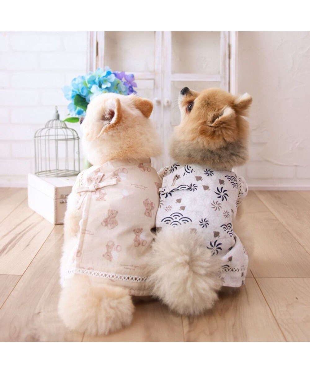 PET PARADISE ペットパラダイス 甚平 《ちどり柄》 小型犬 