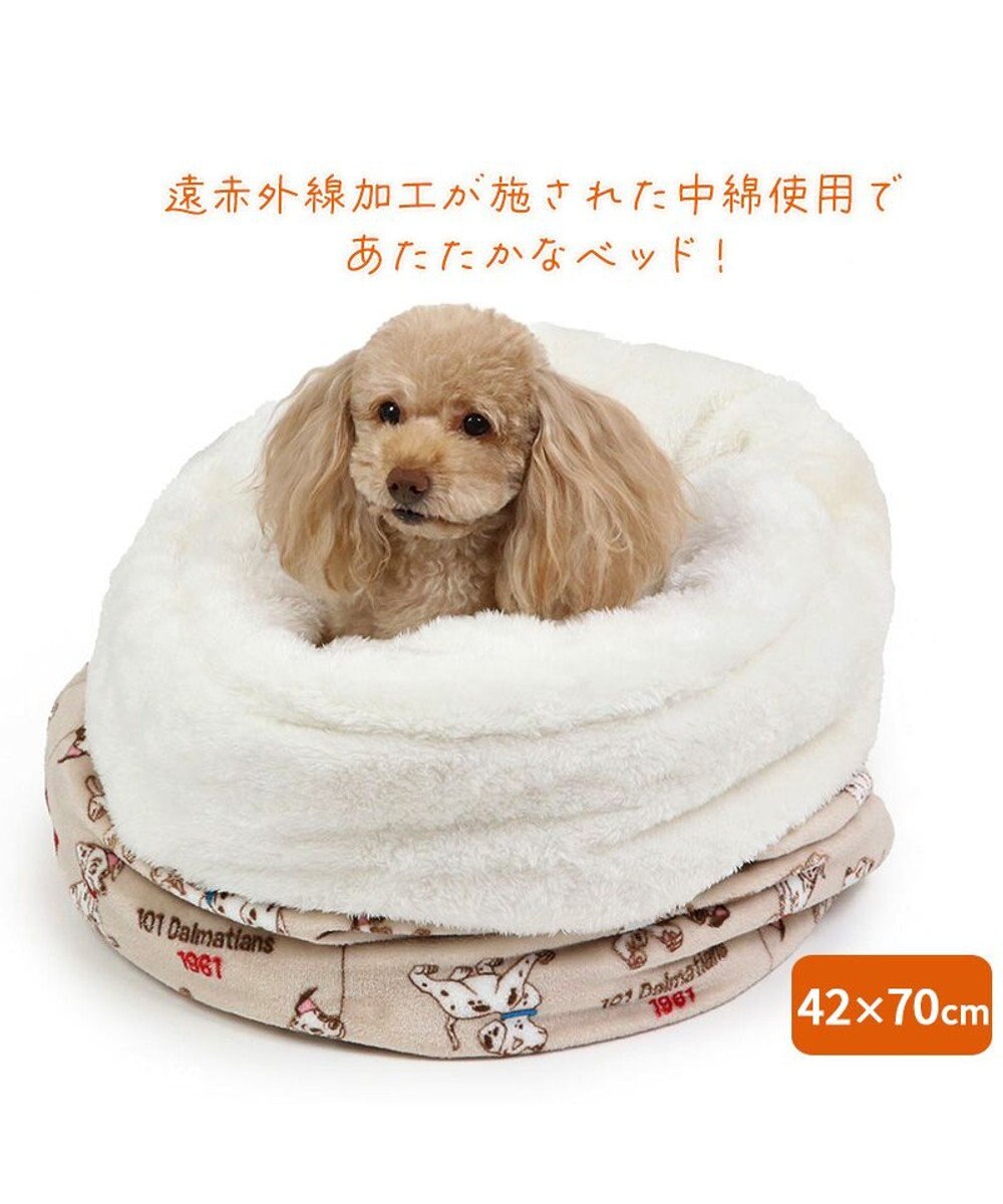 PET PARADISE ディズニー 101匹わんちゃん 筒形寝袋 遠赤外線 《風船柄》 42cm×70cm 