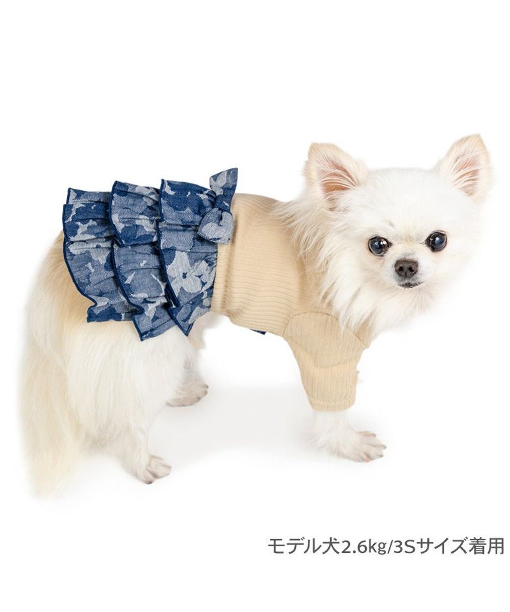PET PARADISE J.PRESS ジャガード スカートつなぎ 小型犬 
