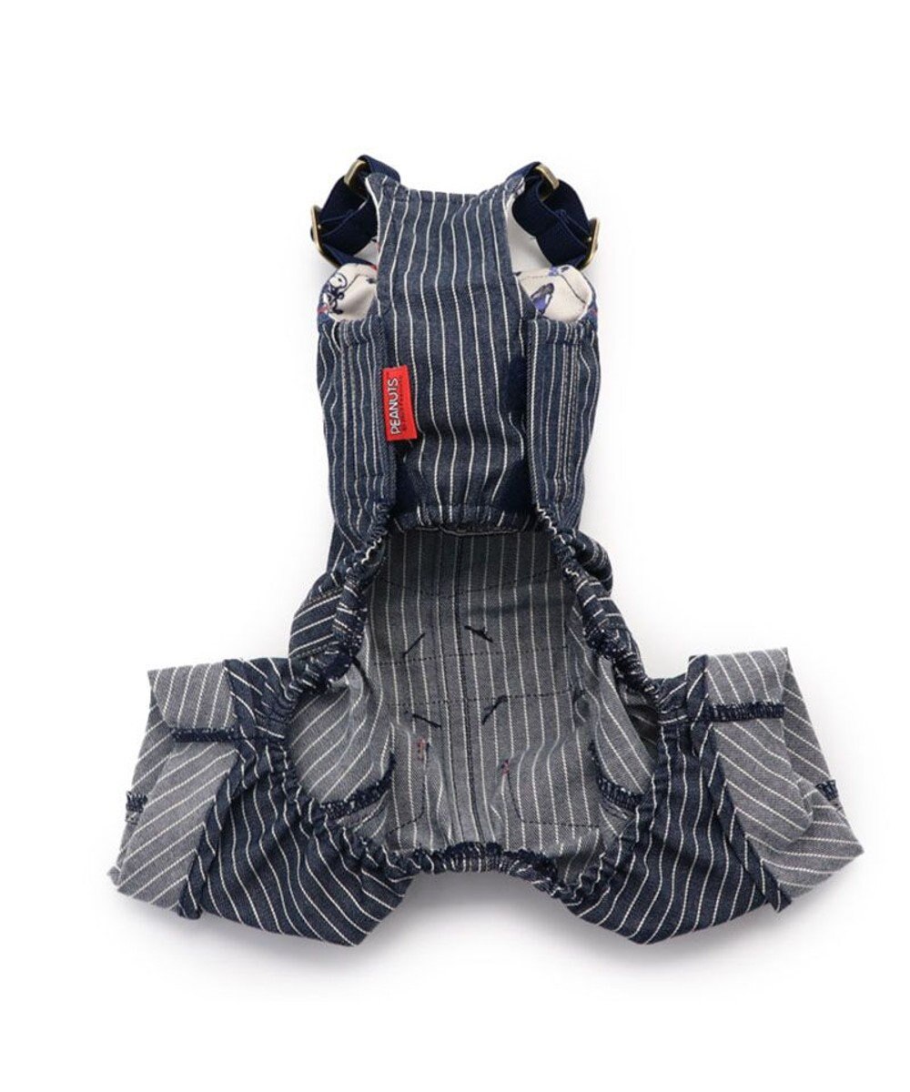 PET PARADISE 犬の服 犬 スヌーピー オーバーオール 【中型犬】 ヒッコリー 