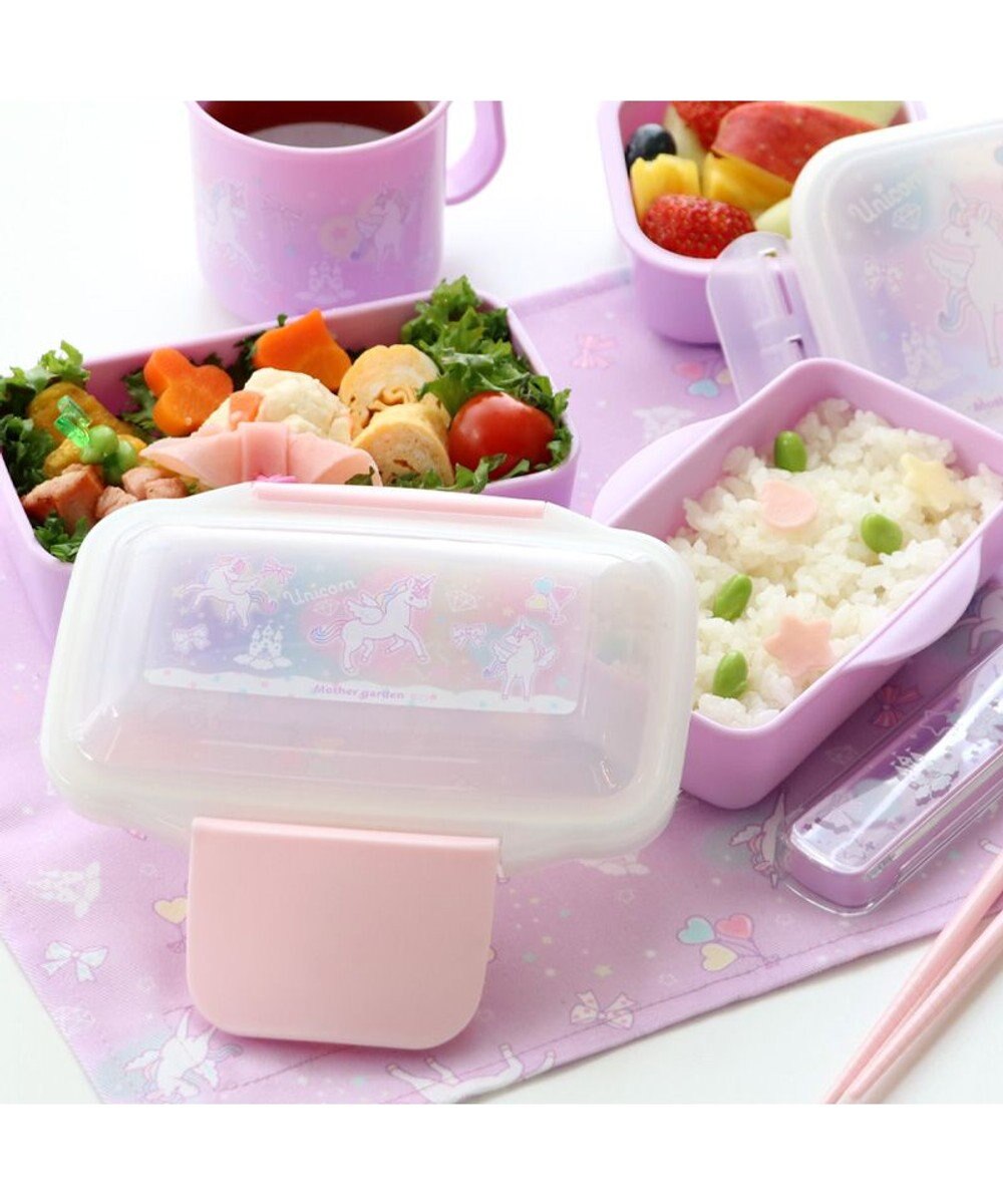 Mother garden マザーガーデン ユニコーン ２段 お弁当箱 ドーム型 《ハピネス柄》 560mL 日本製 
