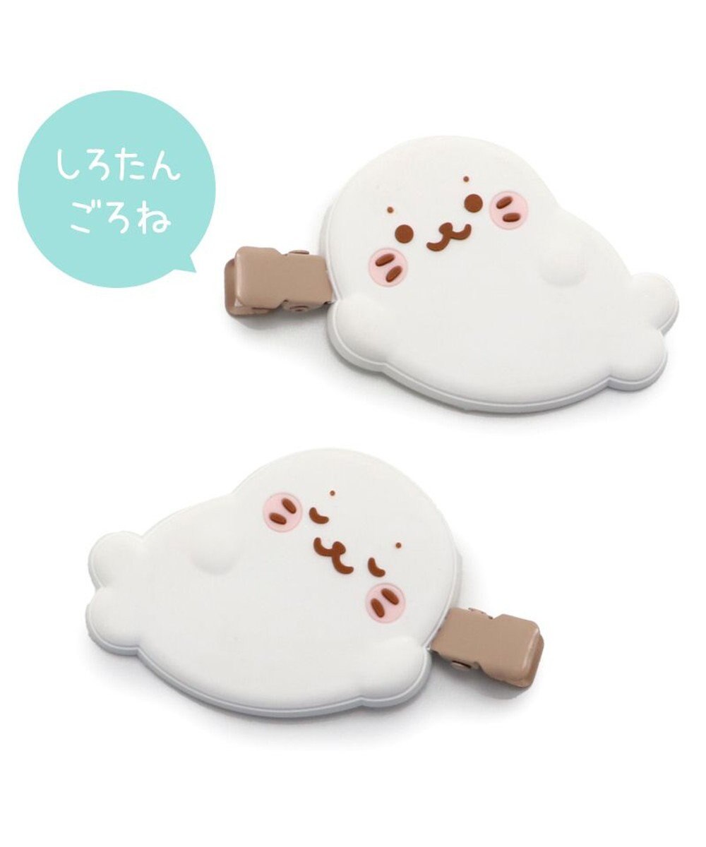 Mother garden しろたん ぷっくり 前髪クリップ 2個入り 《ごろね/しろたん＆らっこいぬ》 単品 