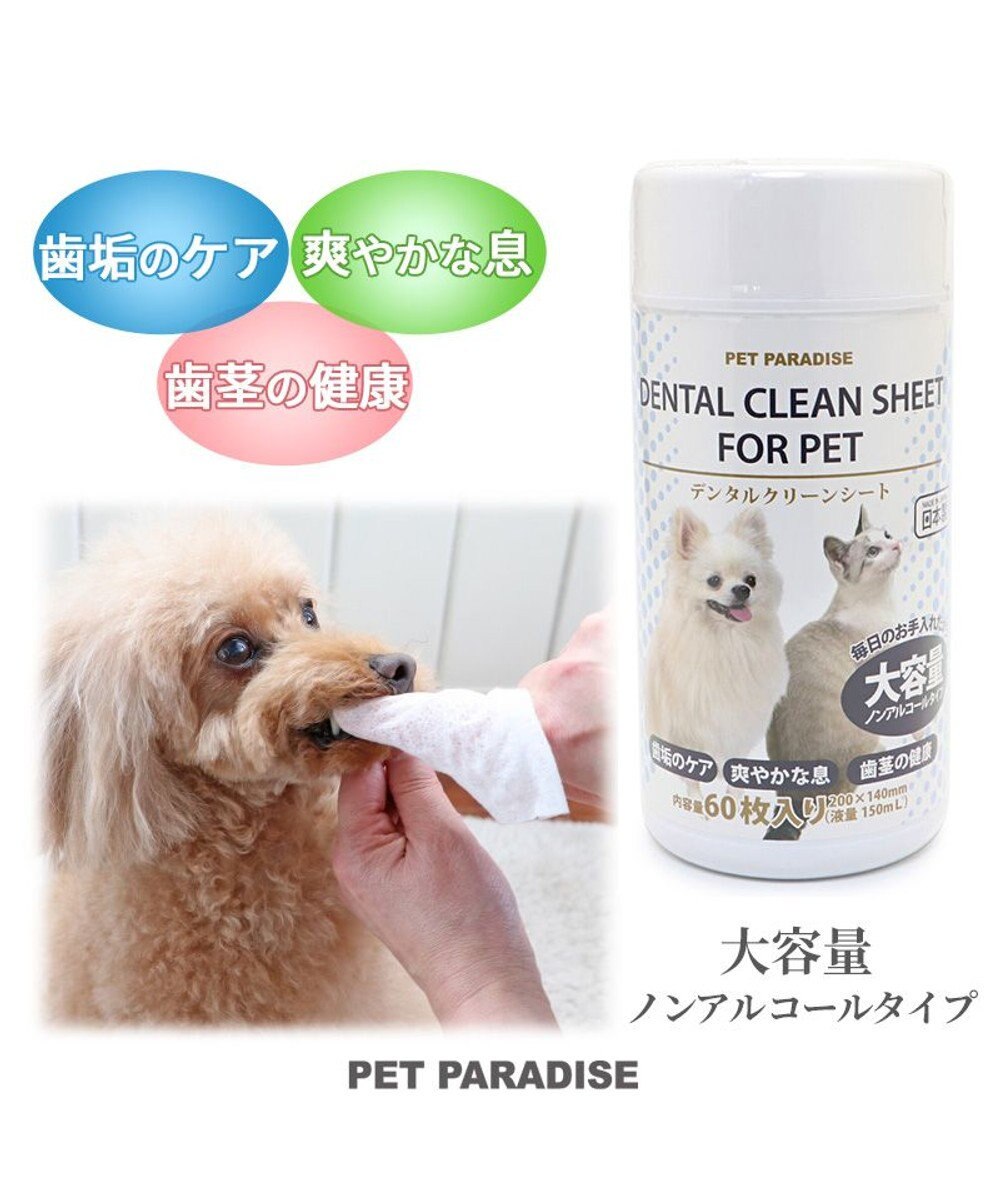 PET PARADISE 《リニューアル》デンタルクリーン シート（60枚入）  国産 