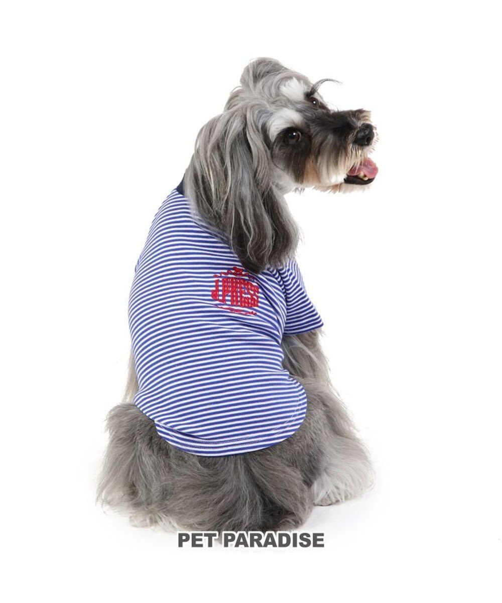 PET PARADISE 犬の服 犬 冬服 tシャツ J.PRESS【小型犬】 ボーダー ロゴ 