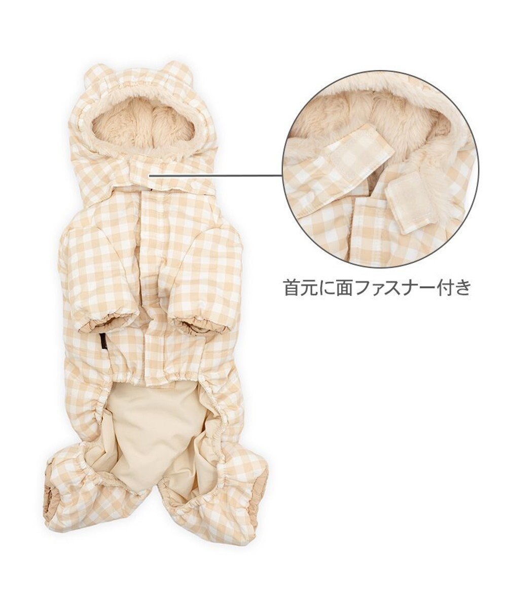 PET PARADISE ペットパラダイス くまちゃん  綿入り オール 《チェック柄》 小型犬 
