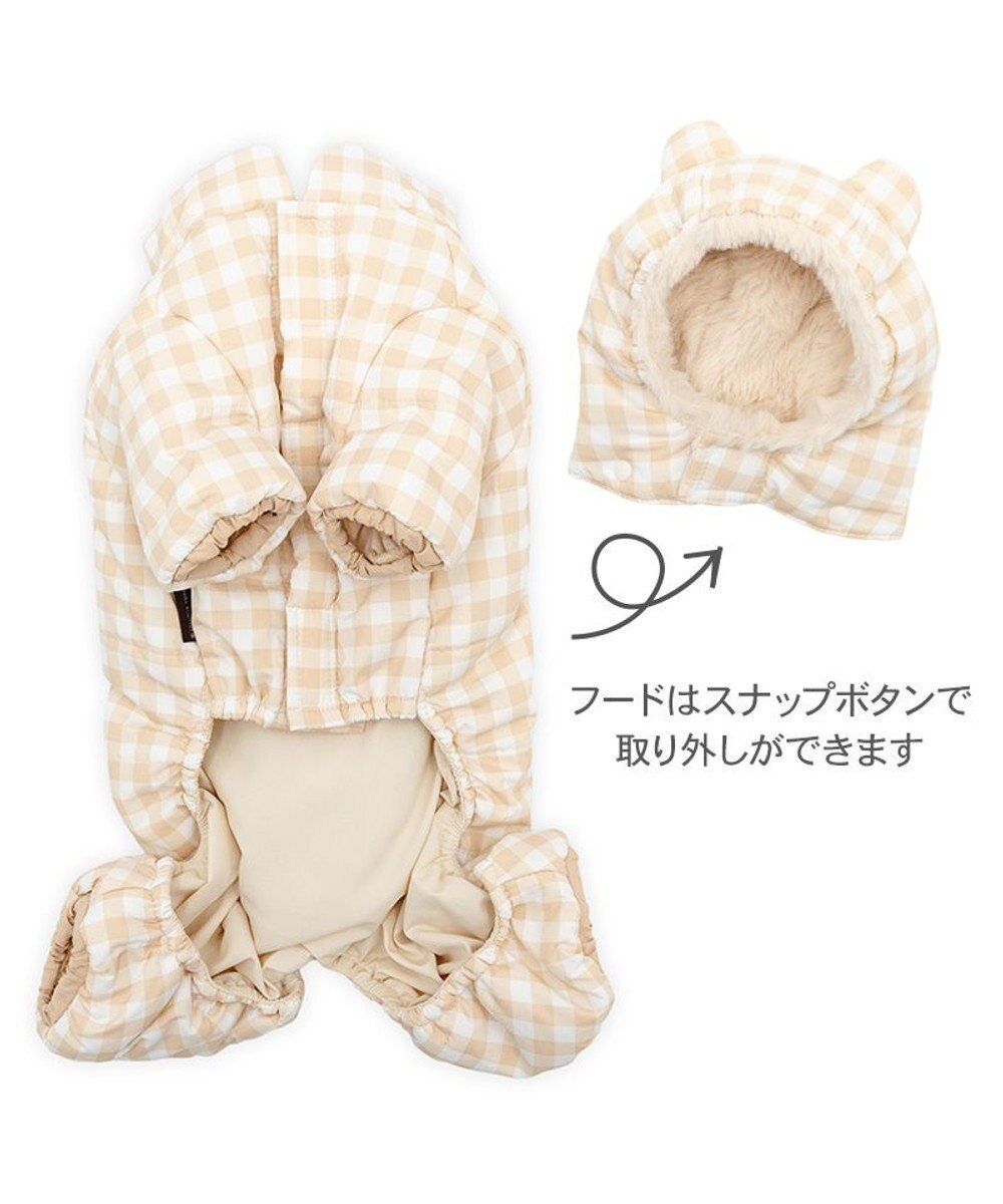PET PARADISE ペットパラダイス くまちゃん  綿入り オール 《チェック柄》 小型犬 