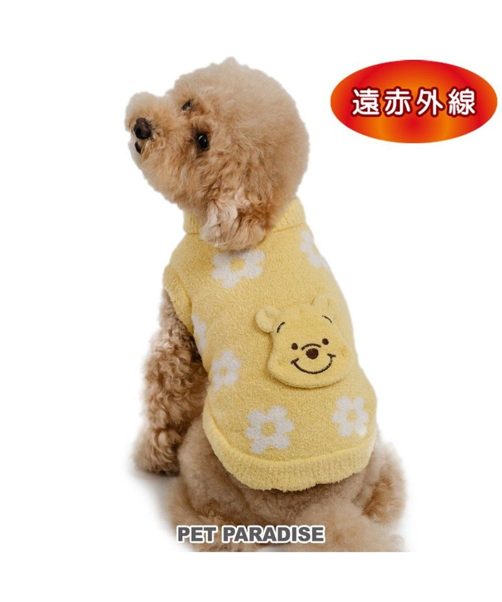 PET PARADISE ディズニー くまのプーさん 遠赤外線 お花ニット  小型犬 