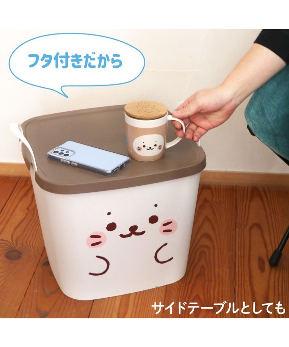 Mother garden しろたん 顔ぼん 蓋つきバスケット 
