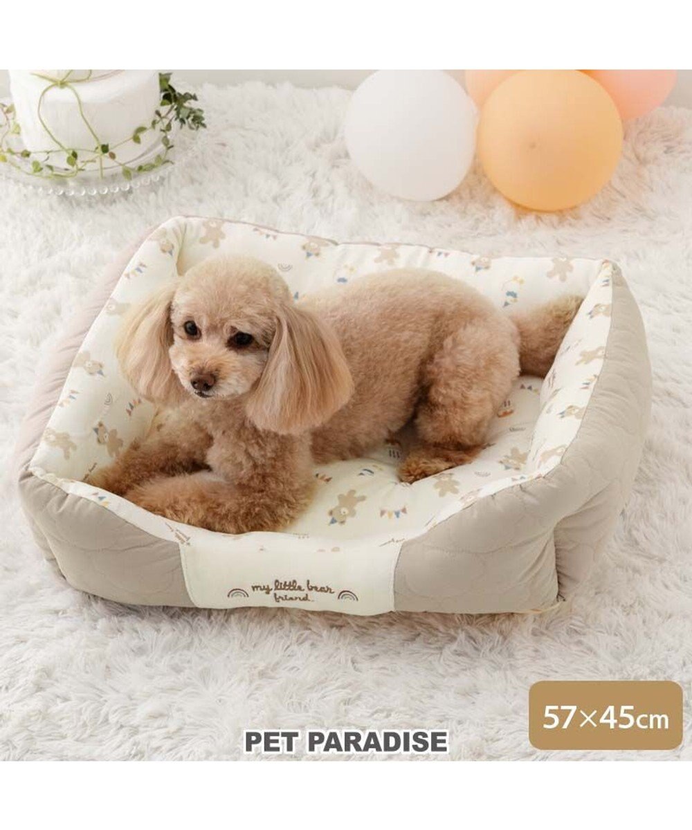 PET PARADISE ペットパラダイス くまちゃん キルトカドラー  Ｍ 57×45cm 