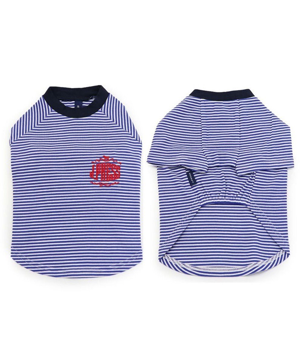 PET PARADISE 犬の服 犬 冬服 tシャツ J.PRESS【小型犬】 ボーダー ロゴ 