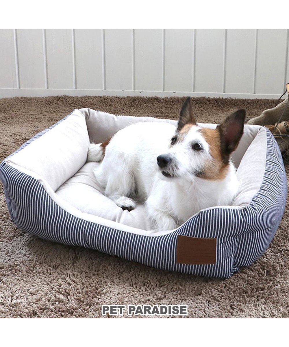 PET PARADISE ヒッコリー ベッド カドラー (57×45cm) 【小型犬】 