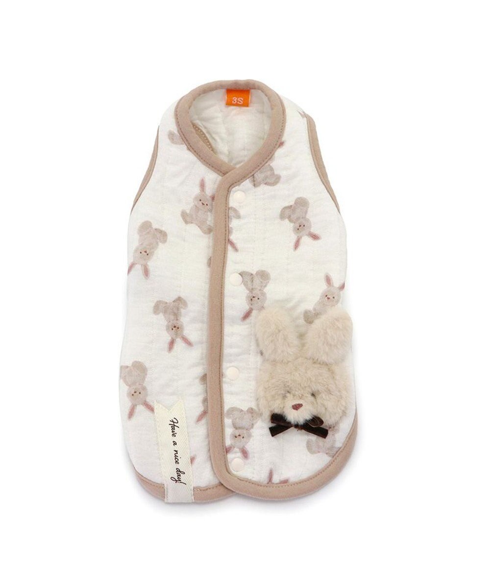 PET PARADISE ペットパラダイス  ふわりとキルトベスト うさぎ柄 小型犬 