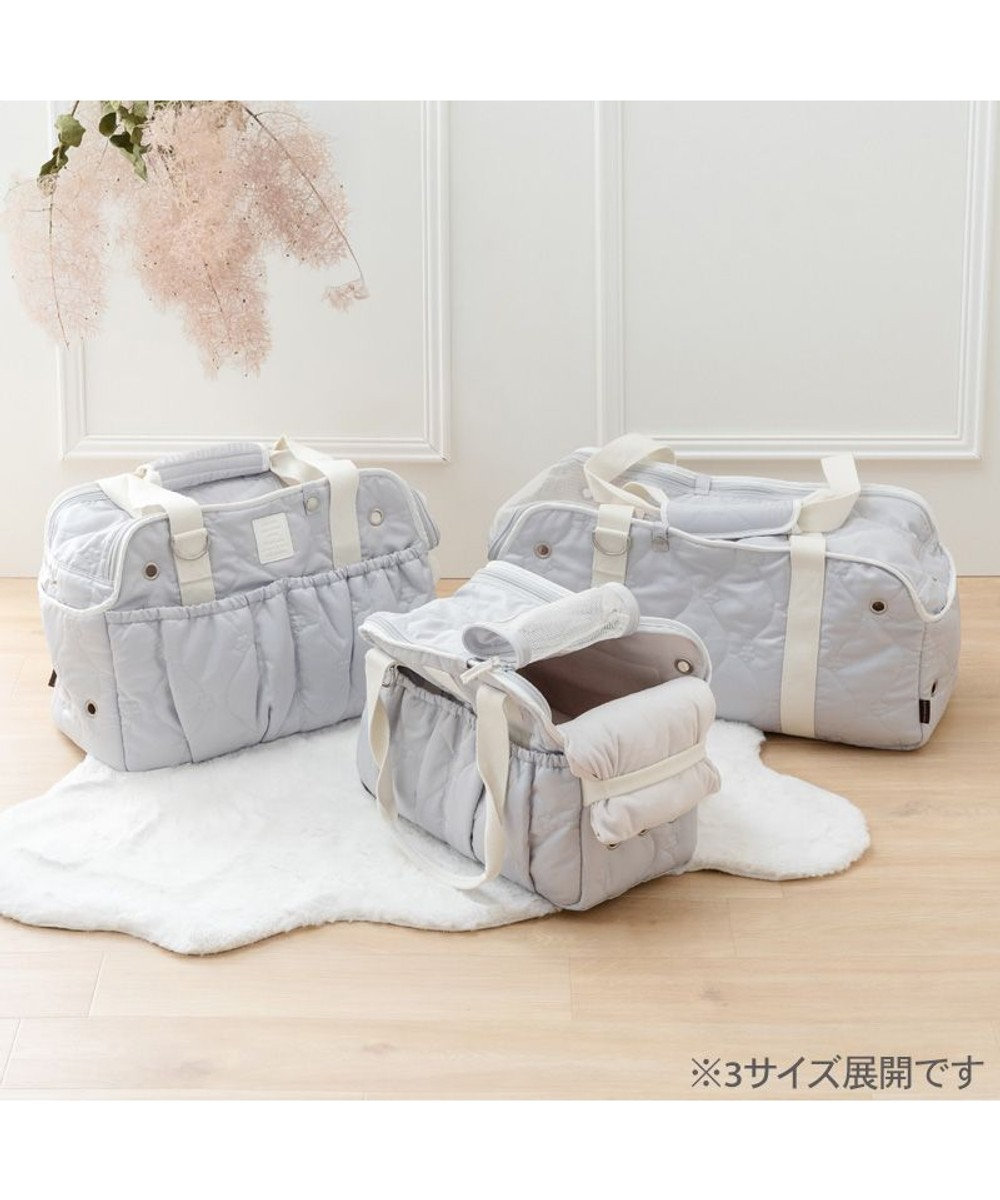 PET PARADISE ペットパラダイス キルティング キャリーバッグ 《グレー》 Ｍ 