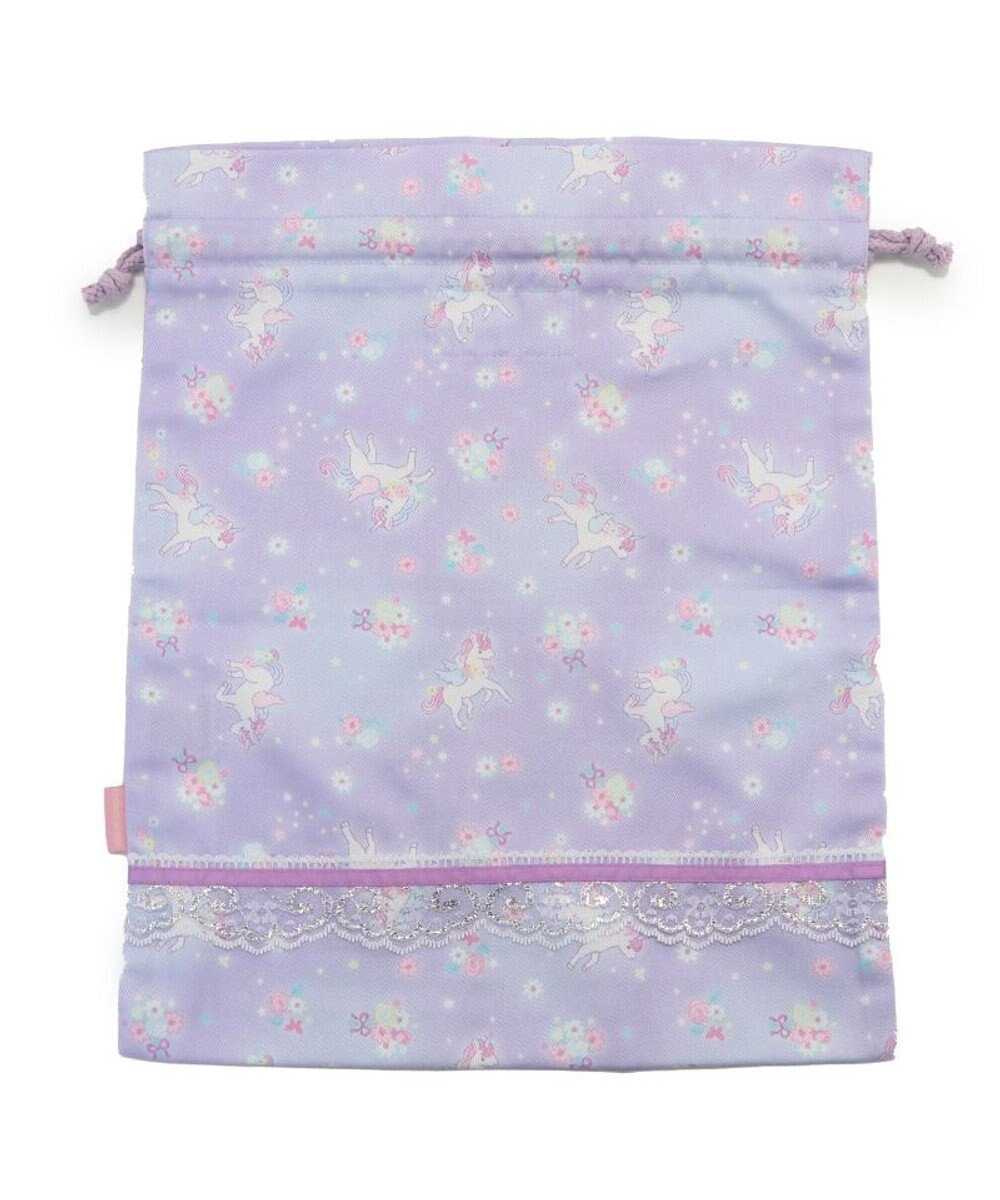 Mother garden マザーガーデン ユニコーン 巾着 《フラワー柄》  30cm×37cm 