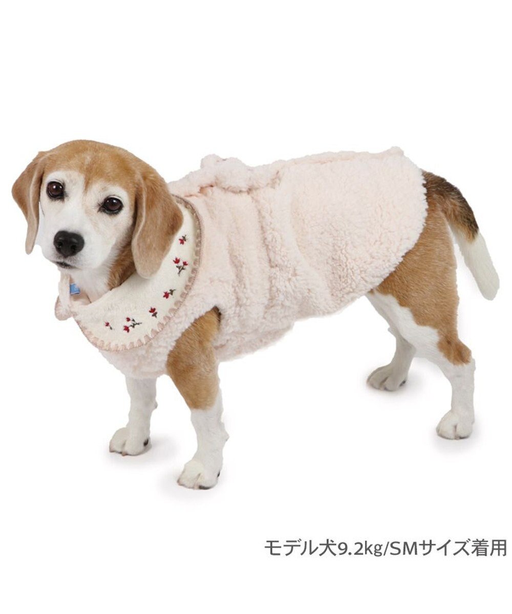 PET PARADISE ペットパラダイス お花刺繍 ボアベスト  中型犬 大型犬 