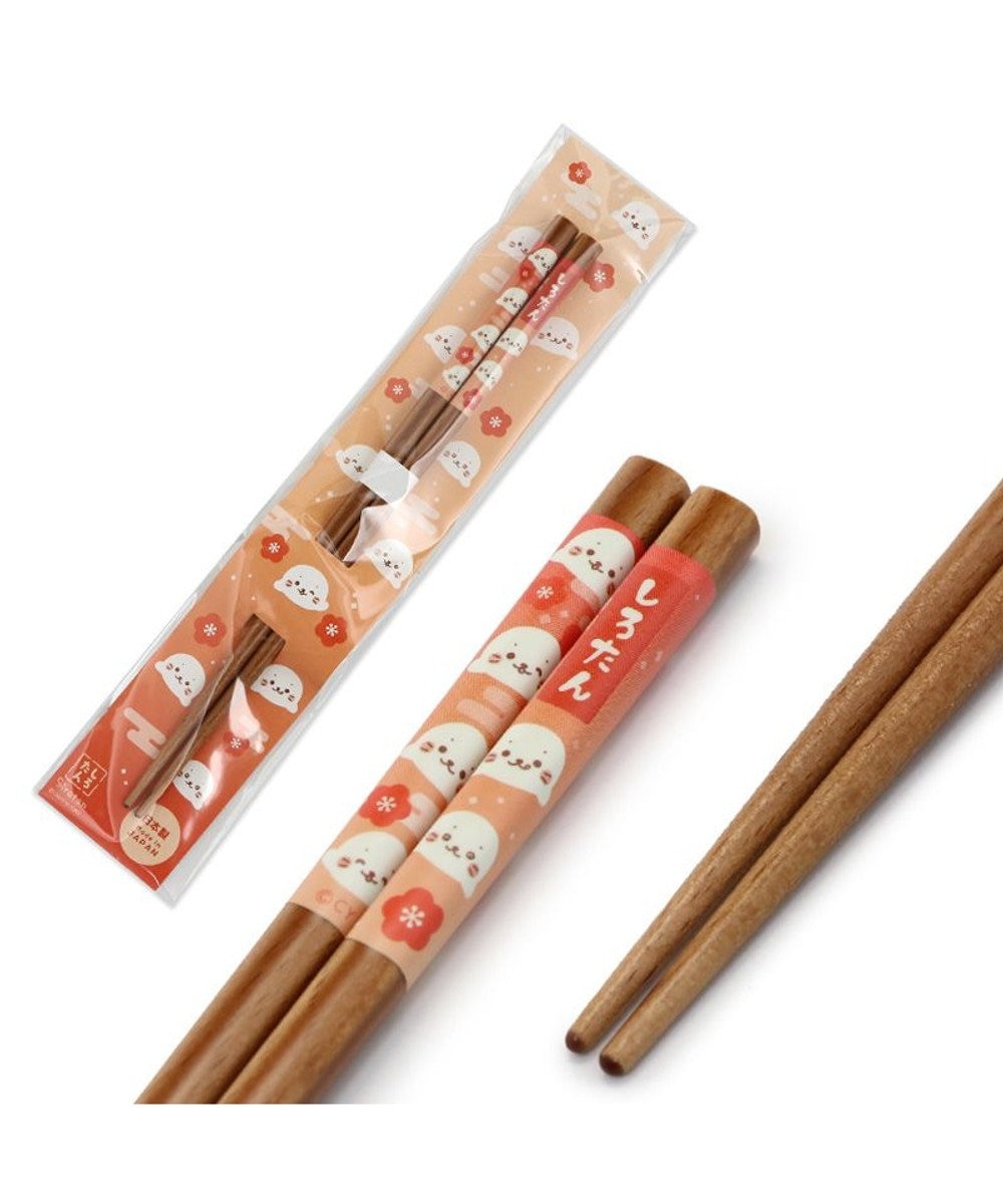 Mother garden しろたん 木製箸 21㎝《紅梅柄》 