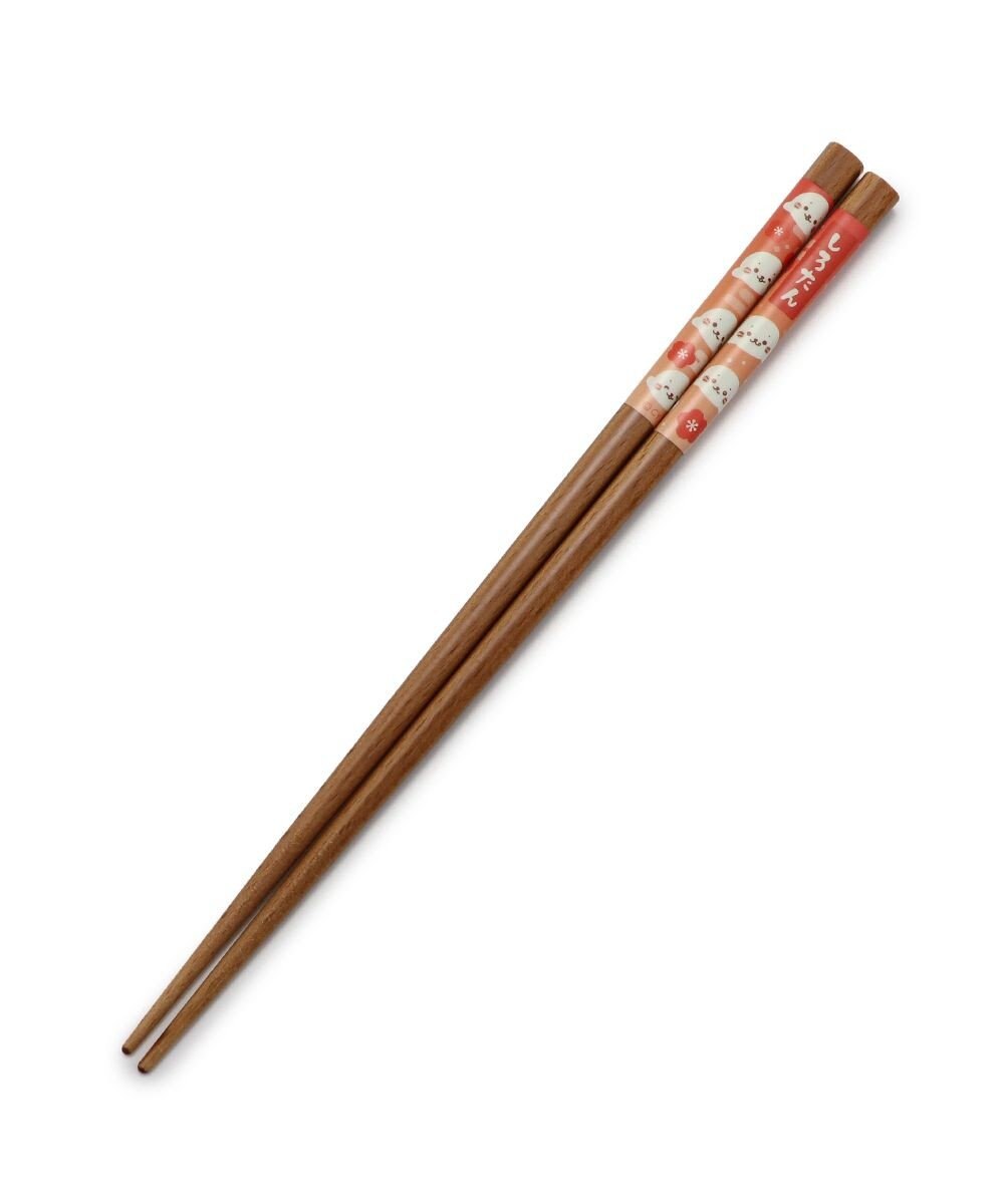 Mother garden しろたん 木製箸 21㎝《紅梅柄》 