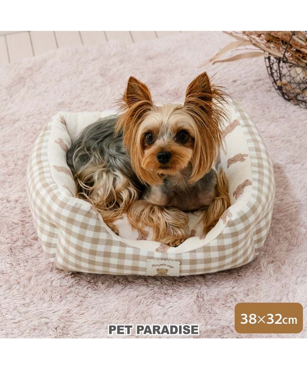 PET PARADISE ペットパラダイス くまちゃん カドラー  S《38×32cm》 