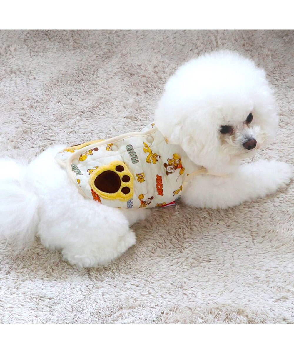 PET PARADISE ディズニー ミッキー&プルート 背中開き キルトベスト 小型犬 