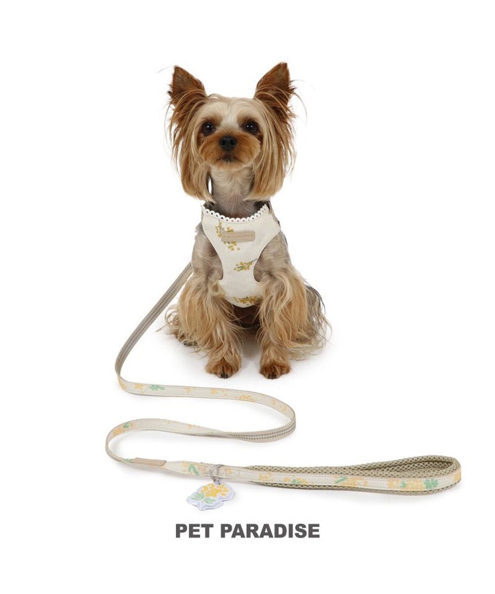 PET PARADISE ペットパラダイス スリム ハーネス＆リード 《ミモザ柄》 SS 小型犬 