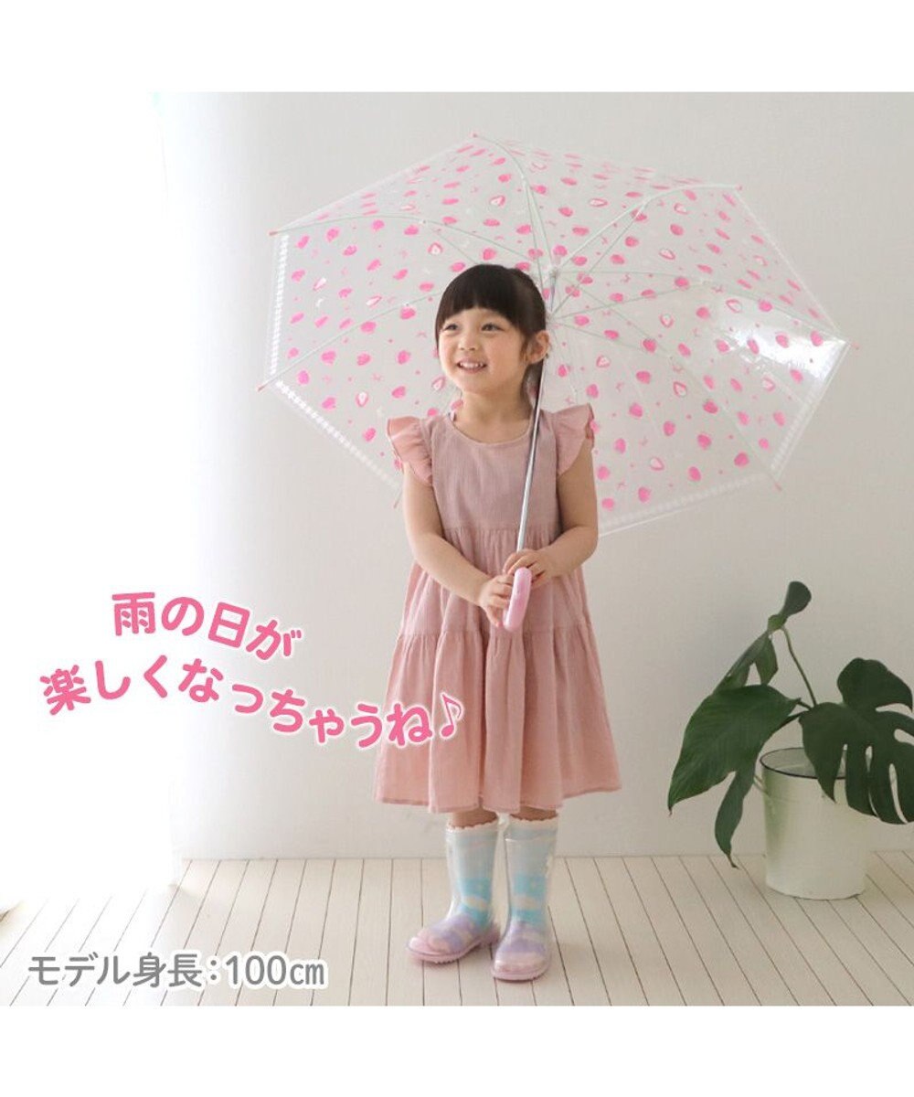 Mother garden マザーガーデン 透明 長傘 子供用 50㎝ 《 ユニコーン / 野いちご 》 